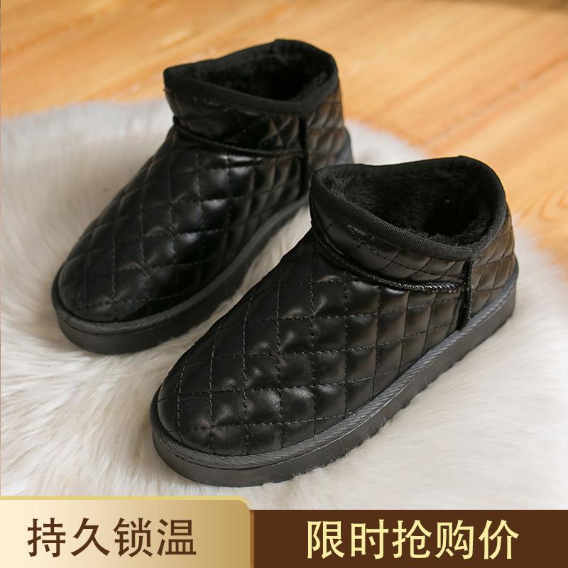 

Fleece thickened snow boots women s 2025 winter new shoes short cotton boots warm Northeast cotton shoes flat short boots 35