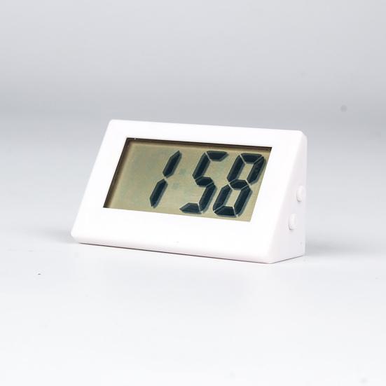 Electronic Clock Self-adhesive Mini LCD Display Large Screen Table Dashboard Desk Digital Clock for Home
