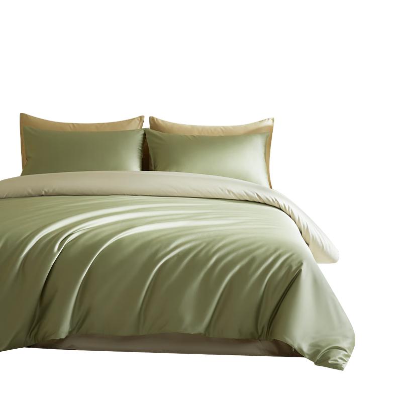 MIDO HOUSE 100-Thread Count Long-Staple Cotton Sateen Bedding Set