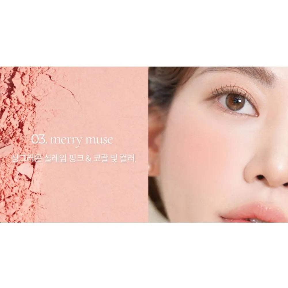 Flutter Bright Color Soft Matte Vivid Blusher 03 Merry Muse