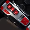 A87Q-Car Shift Panel Button Sticker Central Control Panel Button Decoration Cover for Hyundai Tucson   Silver