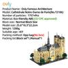 Cathédrale Notre-Dame de Paris Building MOC Toy Educational Building Block Famous Architecture Kit Children's Gift No.T2106