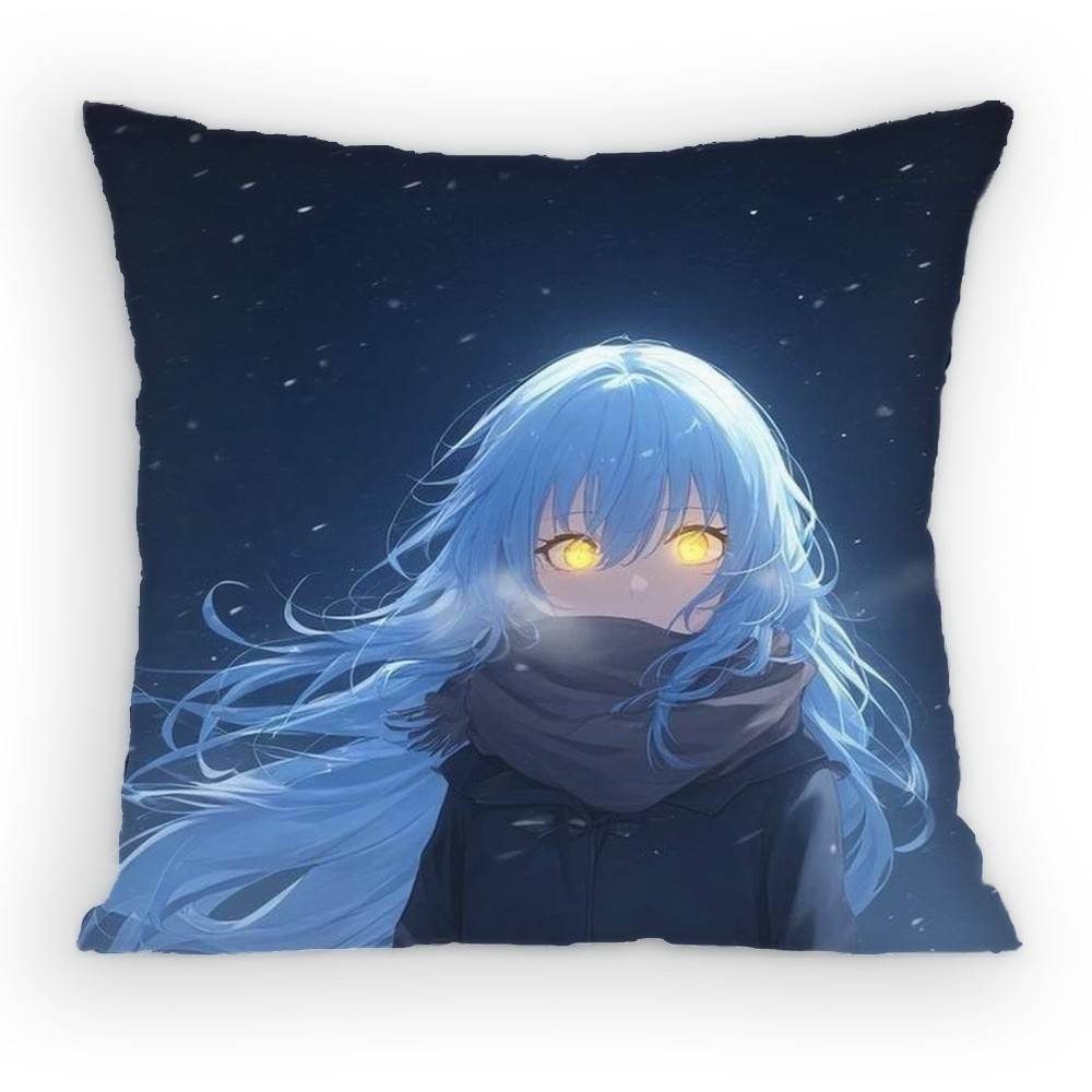 S-Slime Anime R-Rimuru T-Tempest-Rt Kissenbezug Sofa Wohnzimmer Schlafzimmer Kopfteil Rückenlehne Kissen Quadratisches Kissen Nickerchenzeit