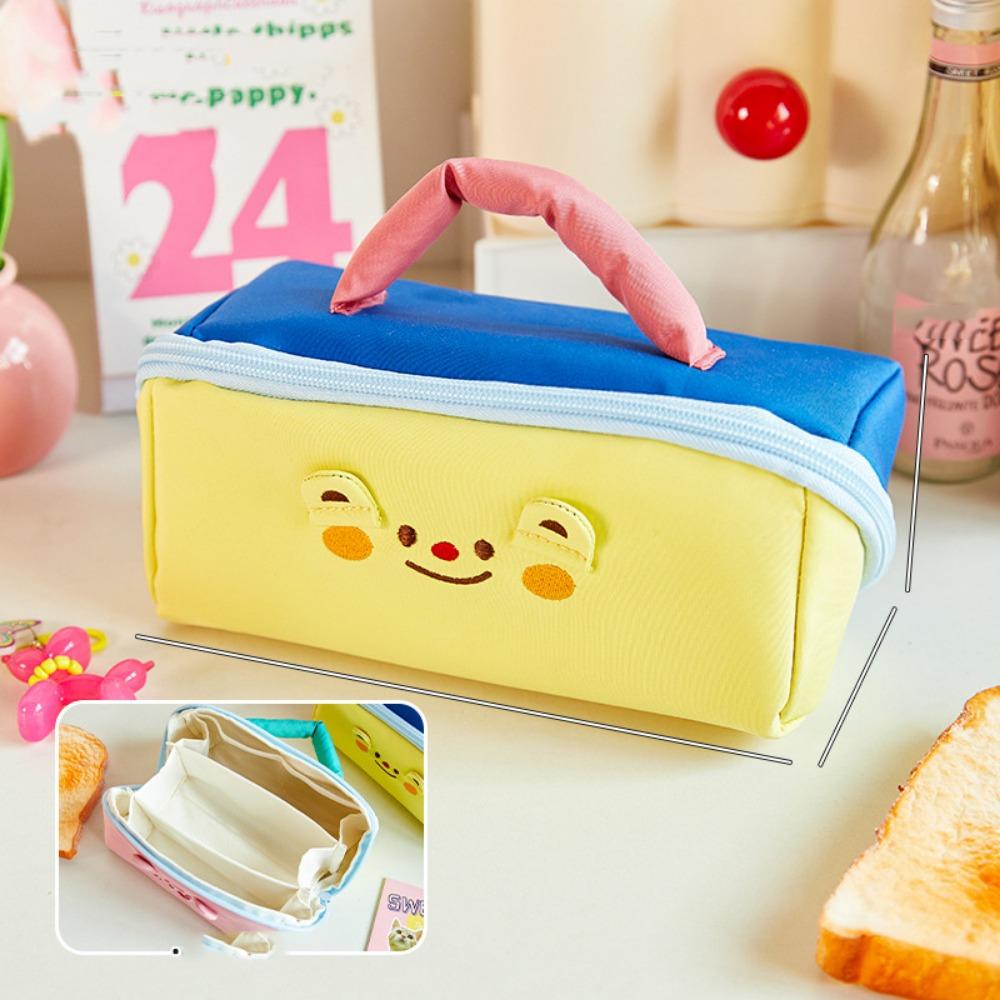 

Корейский пенал большой вместимости для хранения косметики и канцелярских принадлежностей, сумка для хранения, школа, офис Style 3