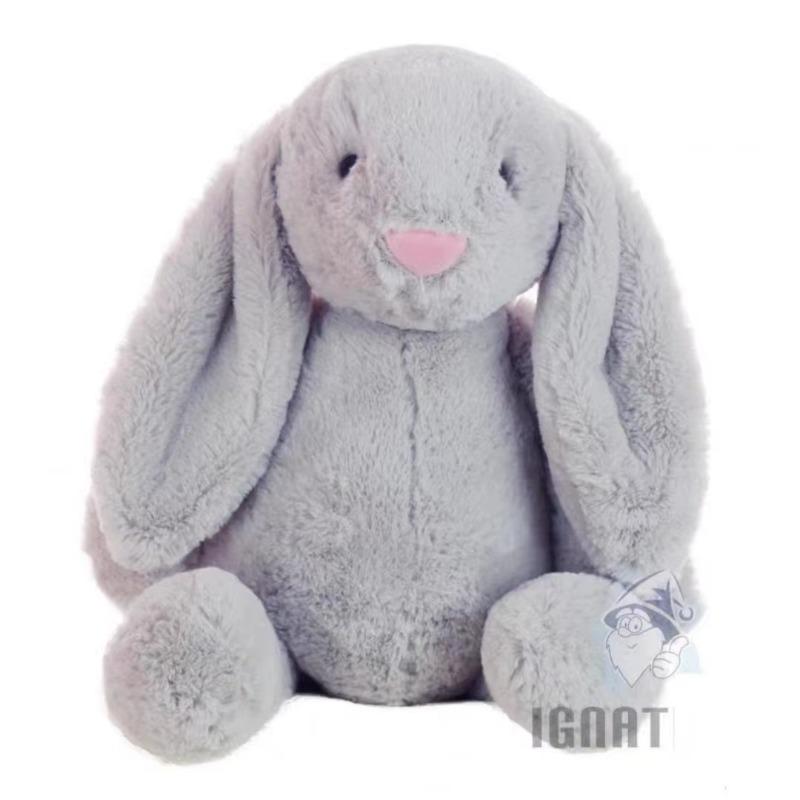 60cm Bunny Plushies Doll Toys Stuffed Dolls Rabbit Big Animal Lunar Chinese New Year Toy Easter Gift for Friends Children