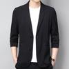 Summer Men Thin Coat Men S Suit Jacket Autumn Linen Solid Color Casual Suit Korean Slim Fit Formal Business Suit Jacket