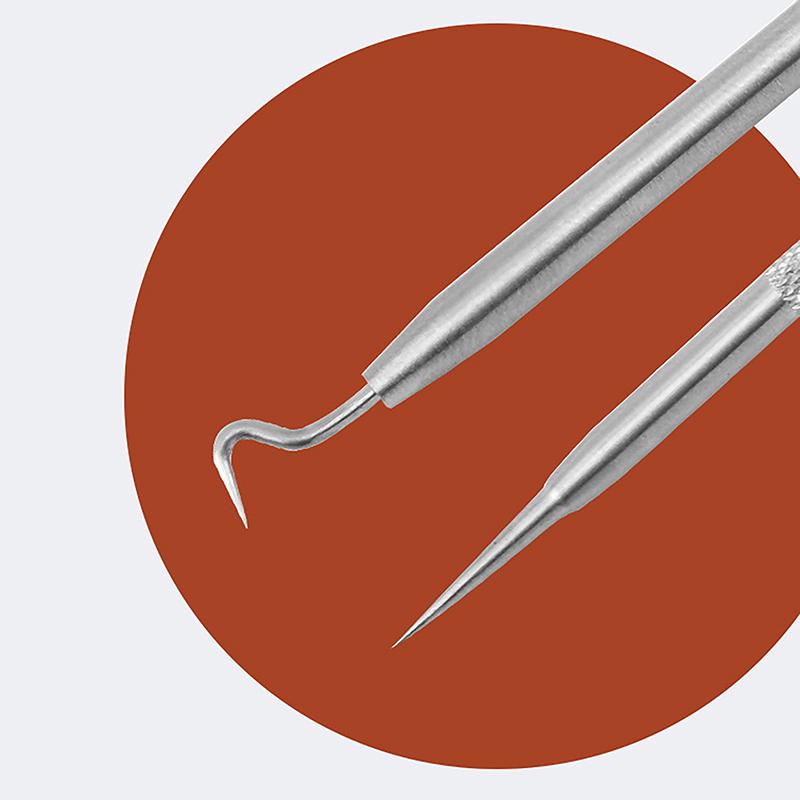 Doppelköpfe Akne Nadel Mitesser Makel Squeeze Pickel Extraktor Entferner Spot Cleaner Beauty Hautpflege-Tool