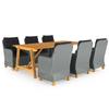Day and Night - Day and Night Garden Dining Set 7 Pieces Light Gray