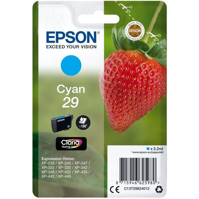 Epson T2982 Cyan Ink Cartridge - Strawberry (C13T29824012)