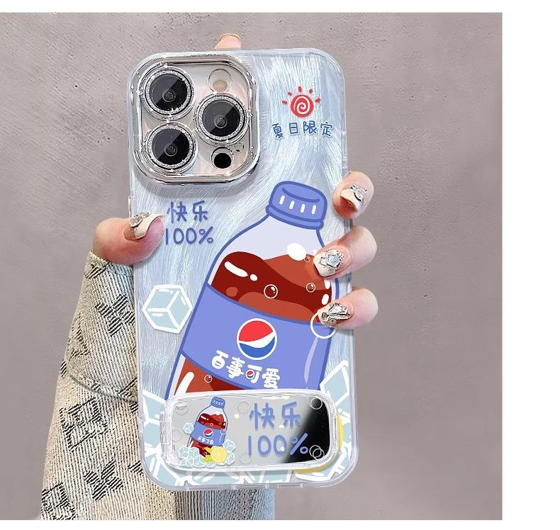 

Summer Soda for IPhone 16 Mobile Phone 15 Cases 14 Protection for IPhone 13 Sets 12 Silicone All-inclusive 11 Anti-fall For Apple 6