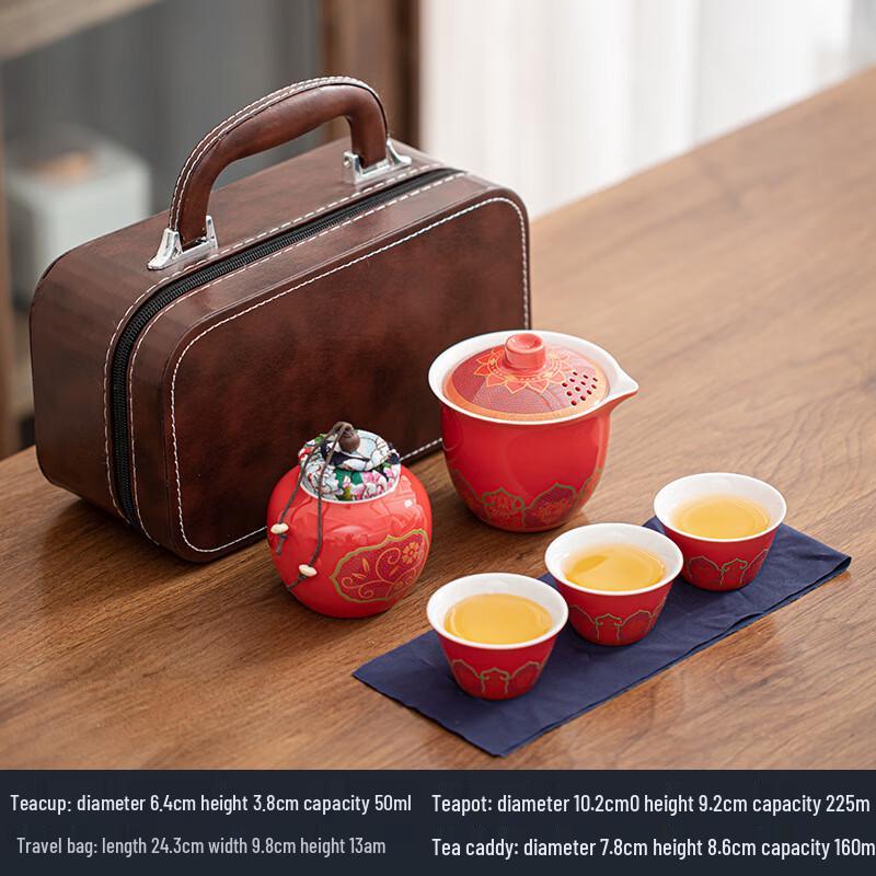 

Shangqi Portable Ceramic Kung Fu Tea Set