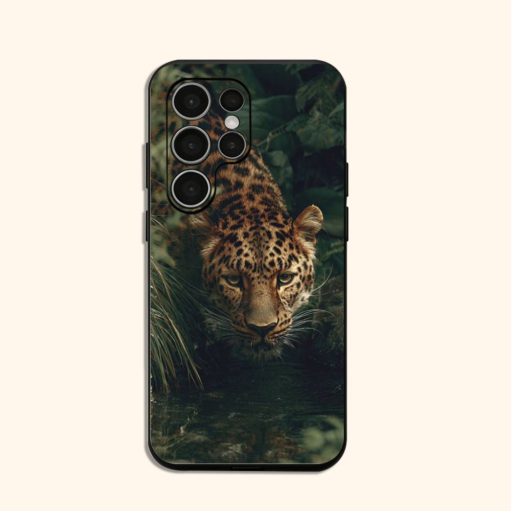 Lion & leopard Phone Case For Samsung Galaxy S 24,25,23,22,21,20 Plus Ultra 5G Lite Shockproof Cover