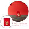 6Pcs Red Drawstring Bags Chinese New Year Candy Packaging Snake Year Gift Bags Reusable Storage Drawstring Tote Bag