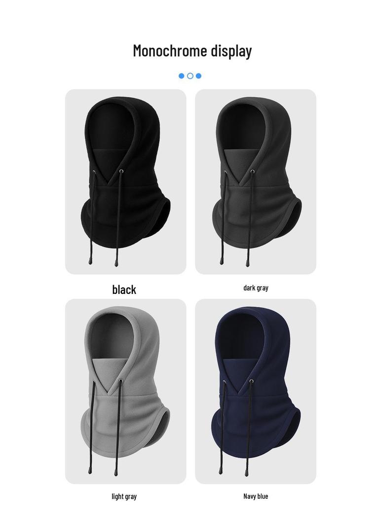 Adjustable Winter Fleece Ski Mask & Neck Warmer Pullover Hat