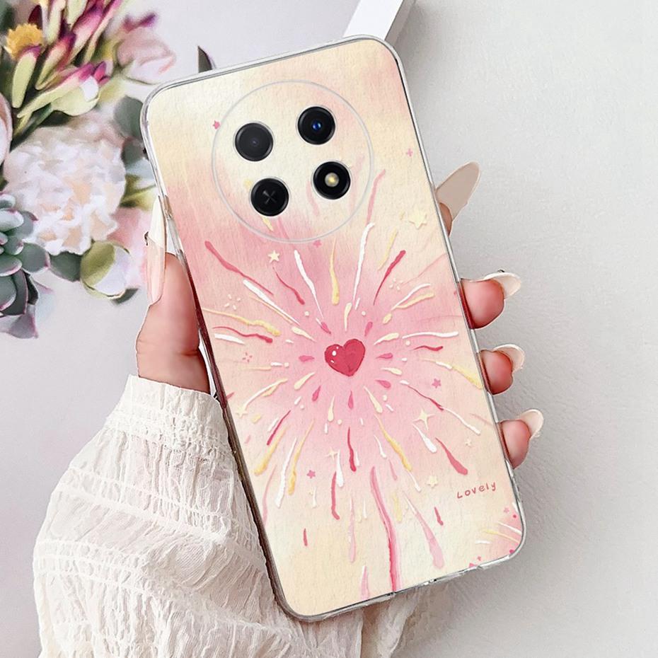Cute Painting Phone Case For Huawei Nova Y91 Y90 Soft Silicone TPU Back Cover For Huawei NovaY90 NovaY91 Cases Bumpers