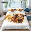 Highland Cow Duvet Cover King Sunflower Black Cattle Bedding Set Microfiber Farm Animal Cow Western Farmhouse Cattle Quilt Cover
