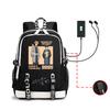 Popular Sunman, Sasaki And Miyano, Peripheral Printed Backpacks, Student Large-Capacity Schoolbags, Travel Bags