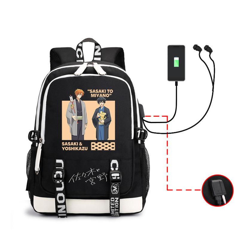 

Popular Sunman, Sasaki And Miyano, Peripheral Printed Backpacks, Student Large-Capacity Schoolbags, Travel Bags From the abyss backpack