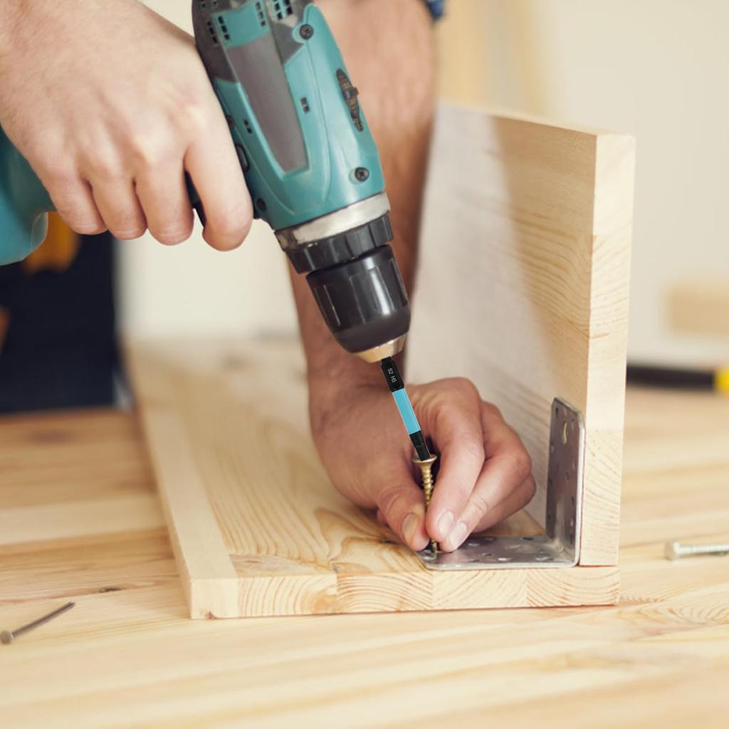 21Pcs/Set S2 Alloy Steel 1/4 Inch Hex Shank Magnetic Screwdriver Bits Set with Extension Bar for Power Tools