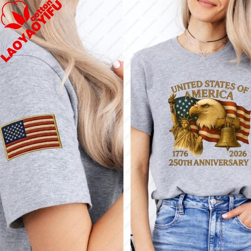 Anniversary of America Shirt United States 17762026 Tshirt Patriotic American History Independence Day 4th of July Tops Y2k S