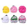 1:6 Dollhouse Miniature Canvas School Bag Floral Backpack Doll Accessories Model Decor Toy Doll House Accessories