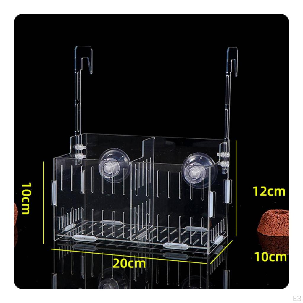 Acrylic Fish Tank Plant Holder High Clearness Hanging Aquarium Planter SpaceSaving Aquatic
