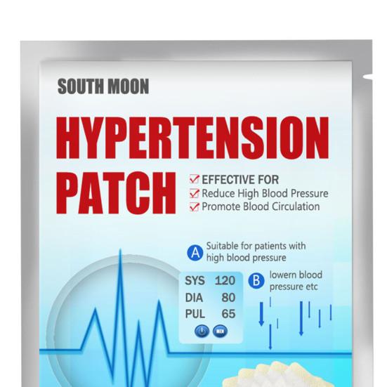 10Pcs Antihypertensive Health Sticker Easy to Use Portable Herbal Extracts Plant Essence Soothing Hypertension Care Health Patch for Personal Use