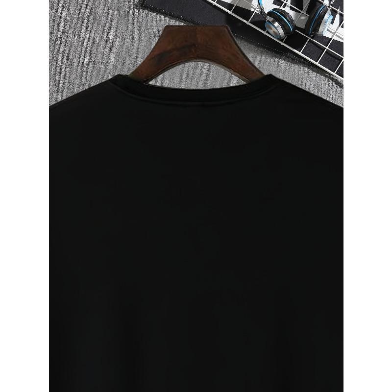 Taglie europee Stampa, T-shirt Nuova con Stampa Grafica da Uomo Girocollo, Magliette Comode Casual per l'Estate, Top da Uomo per Uso Quotidiano e Vacanza