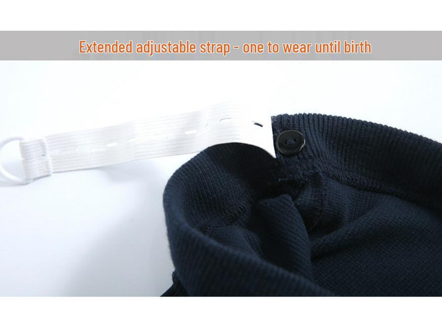 Plus Size Fleece-Lined Maternity Pants with Belly Support for Autumn and Winter