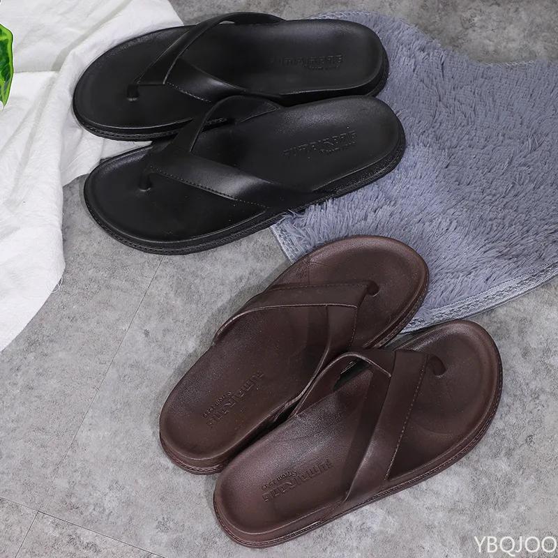 Men's new style flip flops Outdoor summer couple Slippers Anti slip hollow out beach shoes Fashion comfort Male slippers Homme