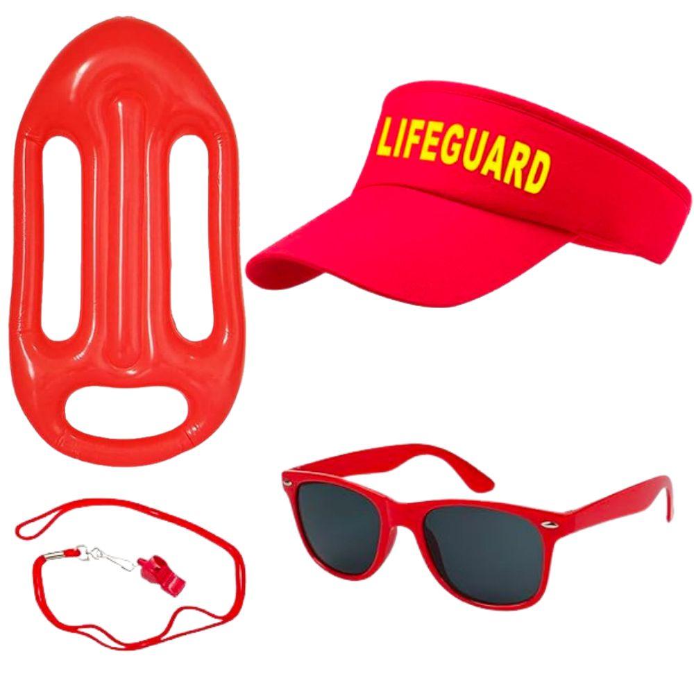 Baywatch CJ Parker Cosplay Kostuum Accessoires Opblaasbaar Board Pet Bril Taille Tassen Dames Heren Halloween Carnaval Feest Attributen One Size