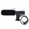 PULUZ Microphone HD Recording Smart Noise 3.5mm Interview Mic for Nikon Canon Sony iPhone Xiaomi Huawei Smart Camera