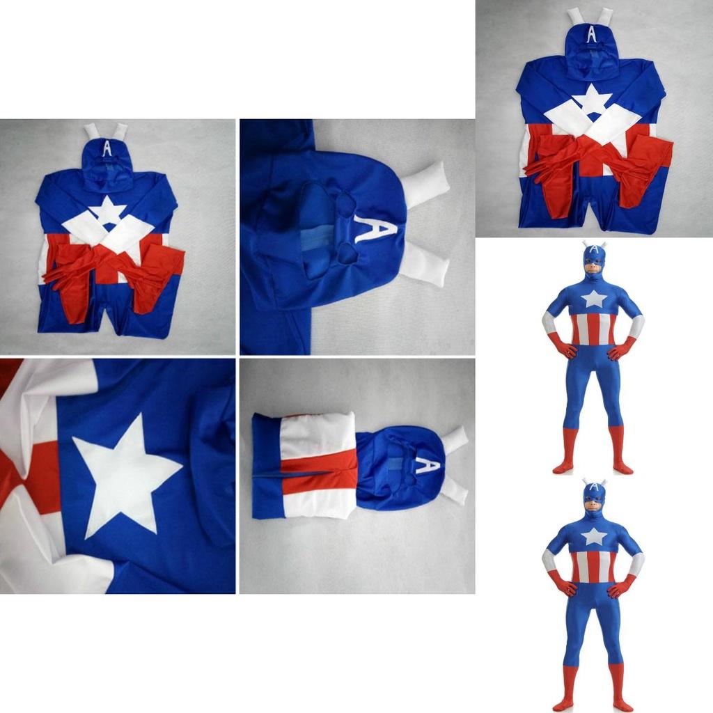Stunning Avengers Superhero Captain Costume With Exquisite Workmanship For Adults
