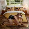 Euphoria Season 3Woof Woof Cat Girl Printed Duvet Cover Set Soft Bedding Set For Adults Bedroom Decor