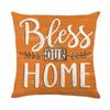 Autumn Harvest Series Pillow Cover Linen Printed Pumpkin Pillow Cover Living Room Bedroom Decoration Cushion Cover