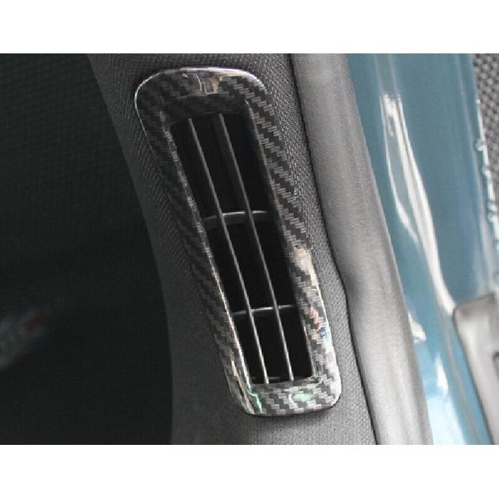 For Lincoln MKC 2015-2019 Carbon Fiber A Pillar Air Outlet Vent Cover Trim 2PCS