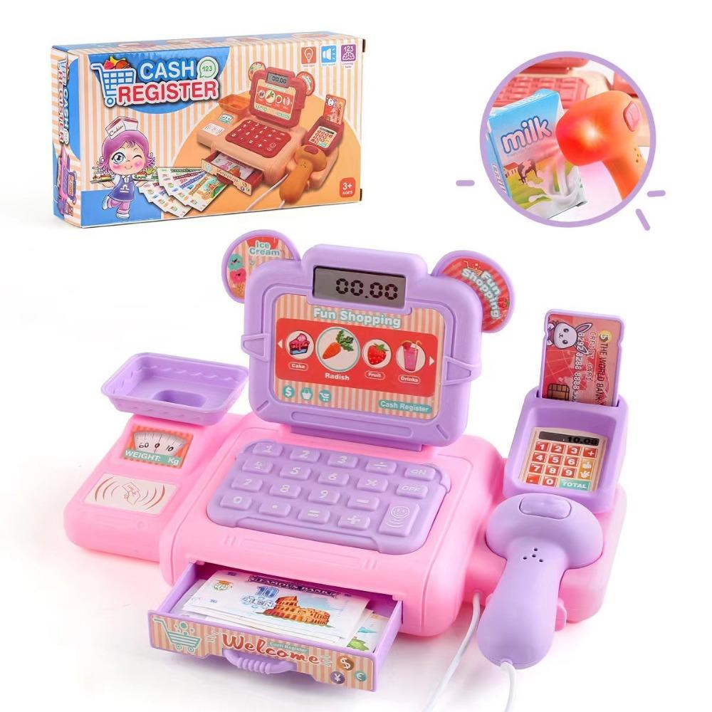 Lighting Supermarket Cash Register Role Play Supermarket Cashier Toys Children's