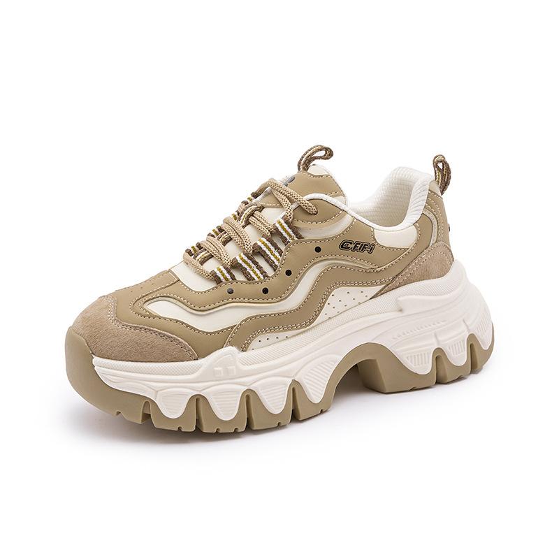 

Женские кроссовки на платформе 2025 весна новые популярные одинарные туфли мода универсальные повседневные спортивные туфли дети 40