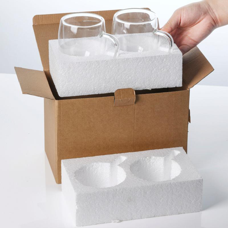 Πρωινό Κούπα με Χειρολαβή από Διπλό Τοίχωμα Βοριοπυριτικού Γυαλιού