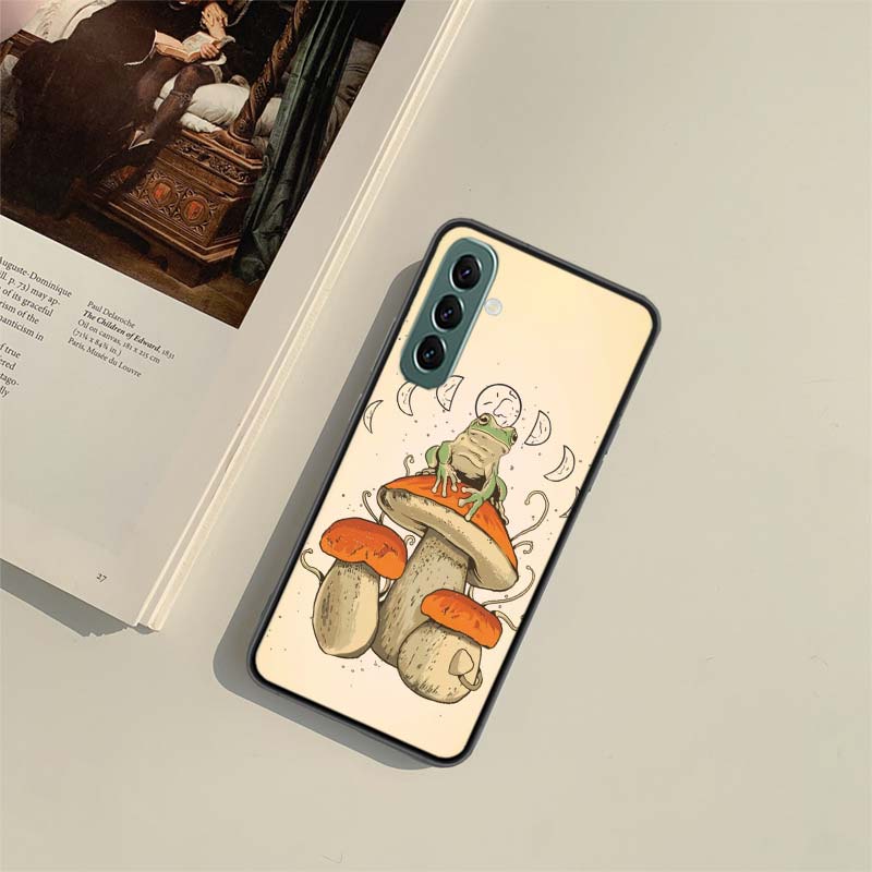 Cottagecore Frog Aesthetic Phone Case for Samsung A54 A14 A24 A34 A17 A37 A57 A55 A35 A25 A15 A07 A05S A04S A12 A22 A32 A52S A72