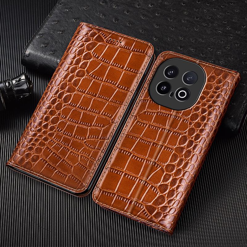 Flipové pouzdro z pravé krokodýlí kůže pro Motorola Moto Edge 60 60S 50 40 30 20 Neo Stylus Ultra Fusion Peněženka Kryty