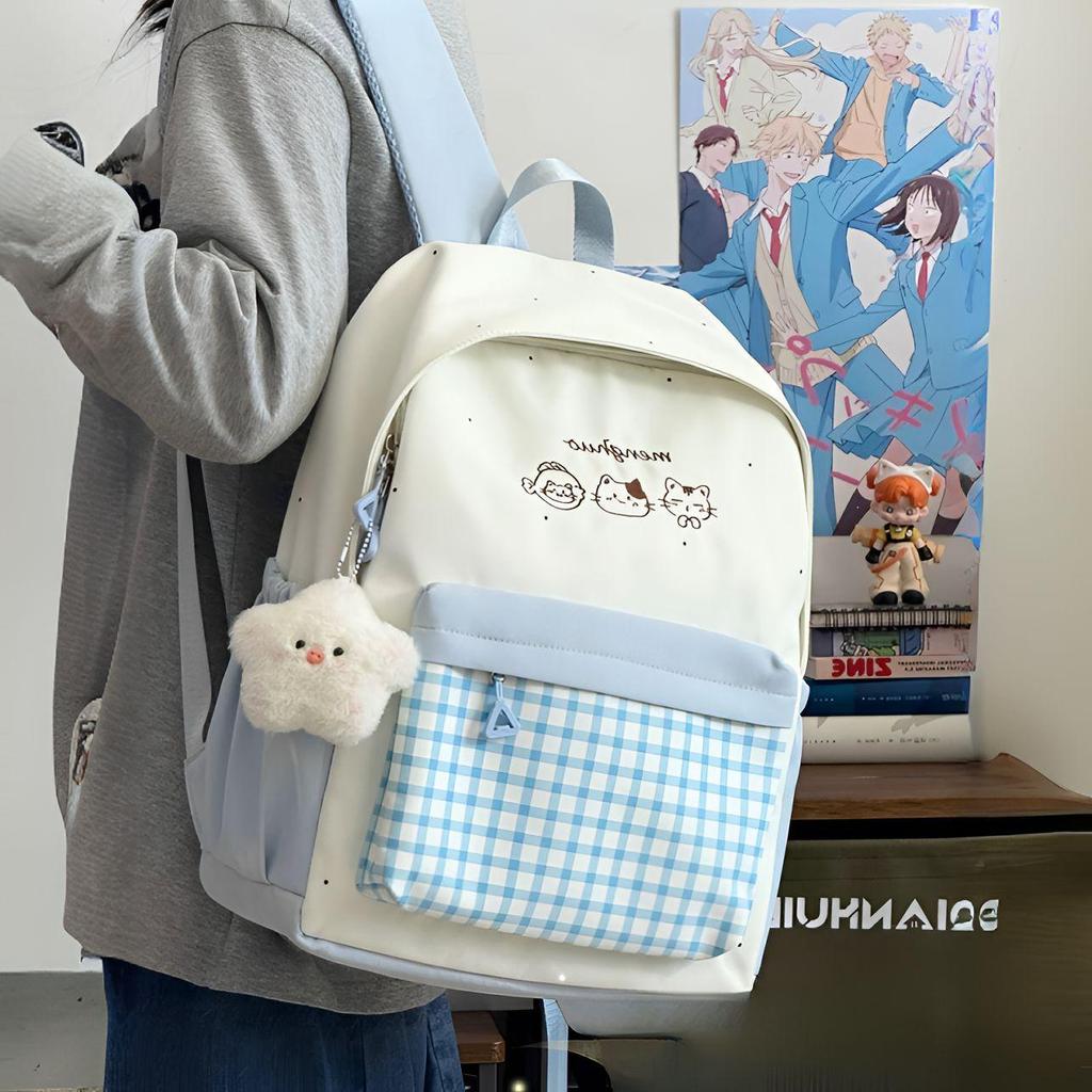 Japanese-Style Cute Backpack for Students: Lightweight, Double-Shoulder Bag for Elementary To High School Girls