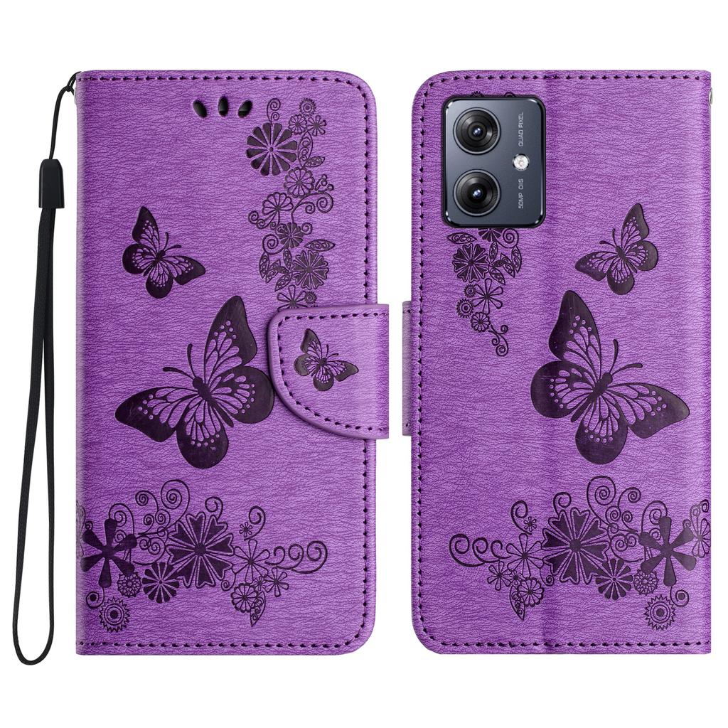 For Samsung Galaxy A06 4G Case Butterflies Flower Leather Wallet Flip Phone Cover