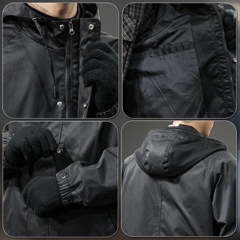 Tide Brand Outdoor Mountaineering Windproof Jacket Men'S Loose Large Size Sports Function Hooded Tooling Outside