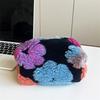 Handgehaltene Reise-Kosmetiktasche aus weichem Material Gestreiftes Design Große Kapazität Make-up-Tasche Texturiert Tragbar Kulturtasche Für Studenten