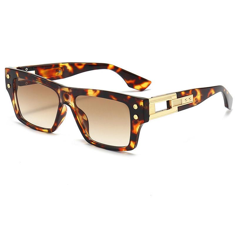 Glamour Luxury Men Sunglasses Trendy Fashion Brand Square Sun Glasses Unisex  Designer Shades