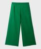 Yankoaleupeu Diploma Embroidered Wide Double-Pleat Sweatpants - Green