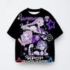 Leisure and Fashion Kpop Demon Hunters Children's 3D Cartoon Short Sleeved Summer Boys and Girls T-shirt Anime Clothing