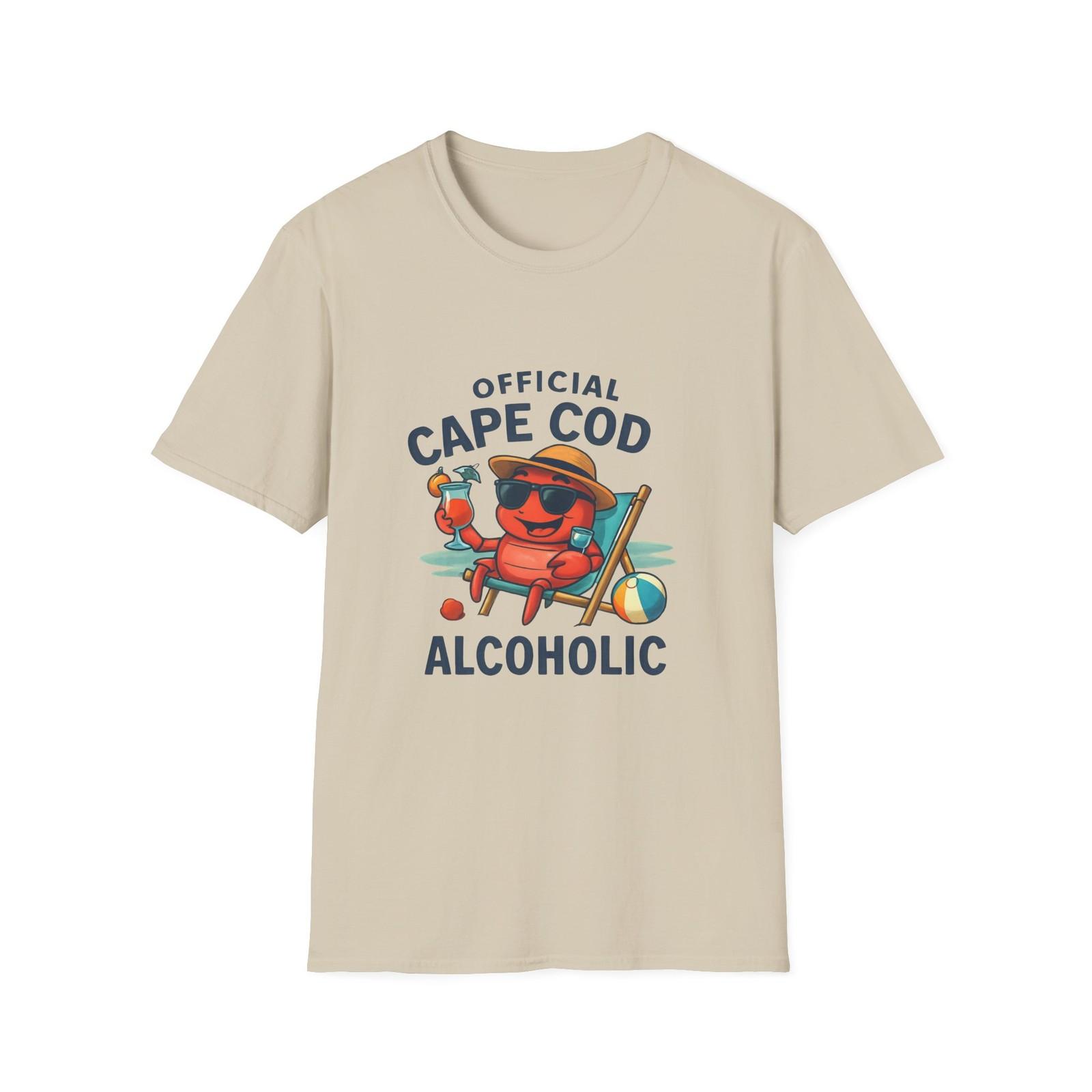 Cape Cod Alcoholic Unisex T-Shirt, Summer Vibes Tee, Beachwear, Souvenir Gift S