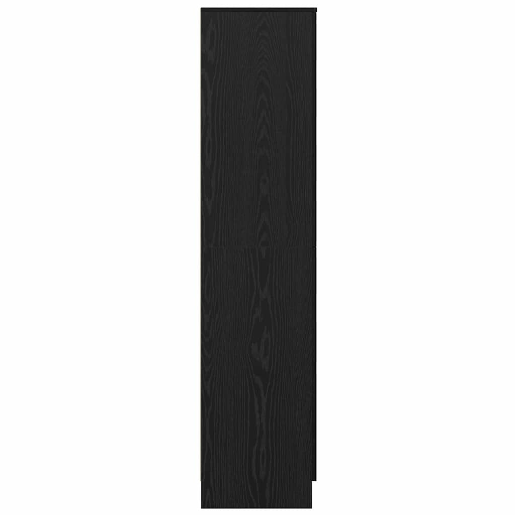 Highboard In Black Oak Look 35 X 39 X 168 Cm